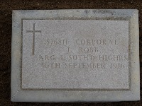 Struma Military Cemetery - Robb, Thomas